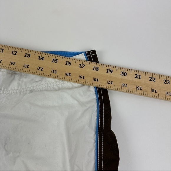 J Crew Original Swimwear Swim Trunks Men 38 White Blue - Picture 5 of 8